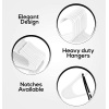 Utopia Home Pack of 50 White Plastic Hangers for Clothes - Space Saving Clothes - Image 4
