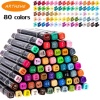 ATOPSTAR 80 Colors Alcohol Markers Artist Drawing Art Markers for Kids Dual Tip - Image 2