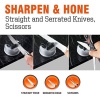 SHARPAL 191H Kitchen Chef Knife Scissors Sharpener for Straight & Serrated - Image 3