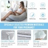 PharMeDoc Pregnancy Pillow, Body Pillow, C-Shape - Oreiller de Corps - Image 3