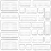 Vtopmart 25 PCS Plastic Clear Drawer Organizer, Acrylic Desk Drawer organizers