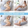 PharMeDoc Pregnancy Pillow, Body Pillow, C-Shape - Oreiller de Corps - Image 4